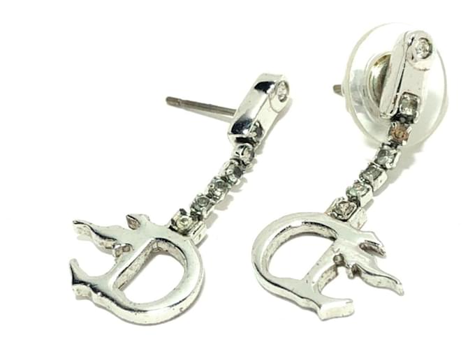 Dior earring Silvery Metal  ref.341183