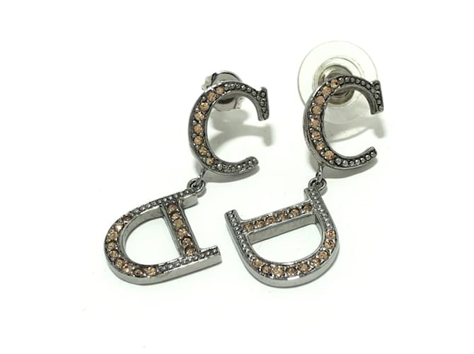 Dior earring Silvery Metal  ref.341184