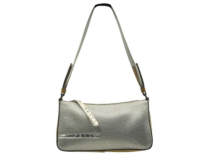 Prada Nylon Sport Handtasche Metallic Metallisch