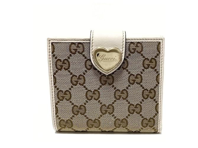 Carteira Gucci Bege Lona  ref.341300