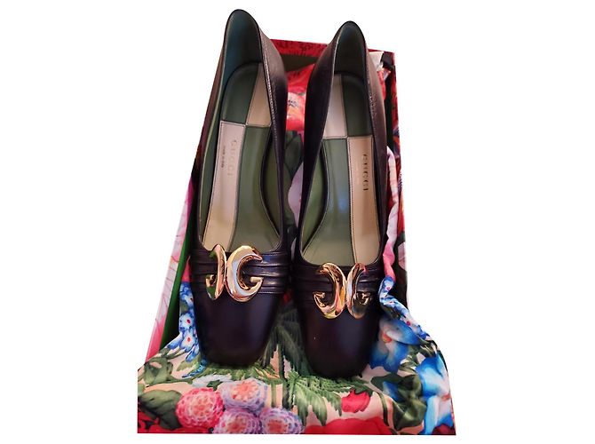 Marmont Escarpins Gucci en cuir noir 38