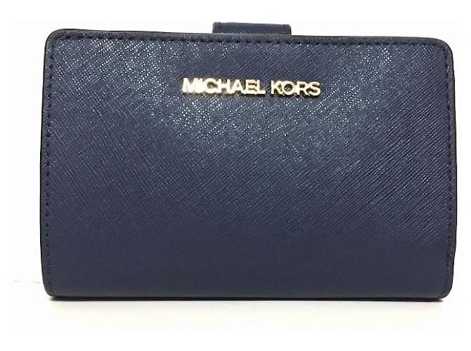 Michael Kors wallet Blue Leather  ref.341639