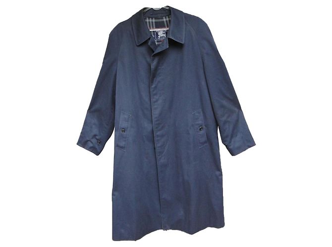 impermeabile uomo Burberry vintage t 52 Blu navy