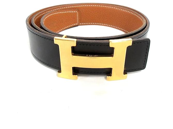 Hermès Hermes Belt Black Leather  ref.341763