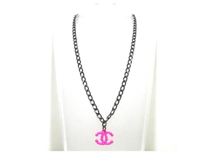 Chanel necklace Silvery Metal  ref.341768