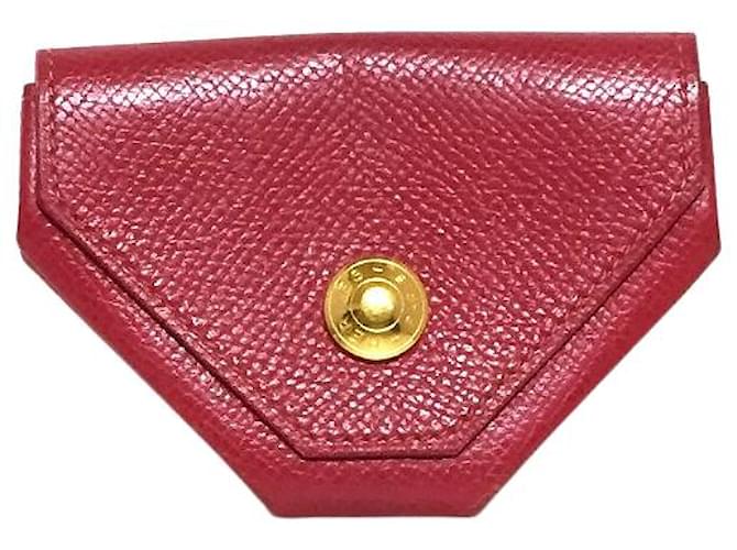 Hermès Hermes wallet Red Leather  ref.341787