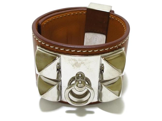 Hermès Hermes bracelet Brown Leather  ref.341793