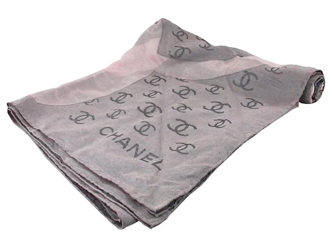 Chanel scarf Pink Silk  ref.341871
