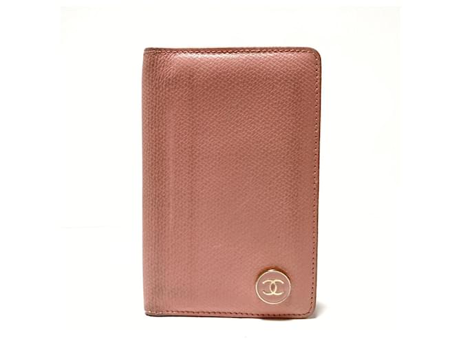 Portefeuille Chanel Cuir Rose  ref.341872