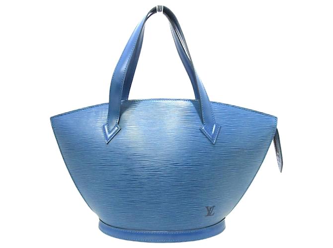 Louis Vuitton Saint Jacques Azul Couro  ref.341889
