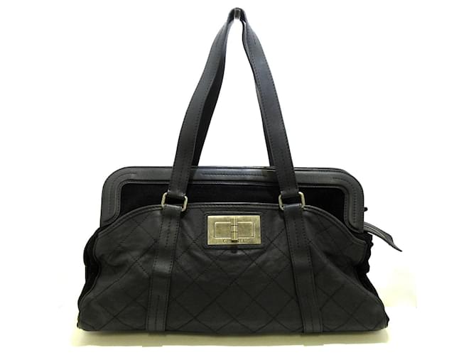 Bolsa de viaje Chanel Negro Cuero  ref.341892