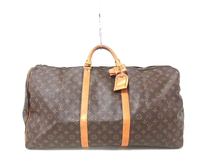 Louis Vuitton Keepall 60 Brown Cloth  ref.341900