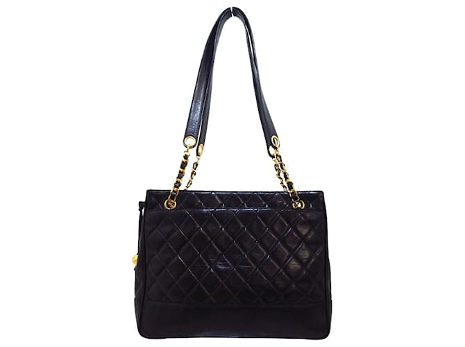 Chanel Matrasse Black Leather  ref.341904