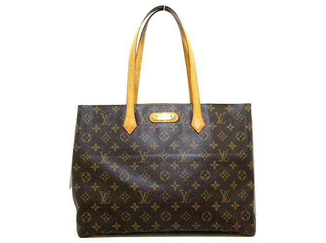 Louis Vuitton Wilshire Brown Cloth  ref.341924