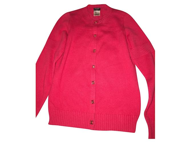Chanel Knitwear Pink Cashmere  ref.342106