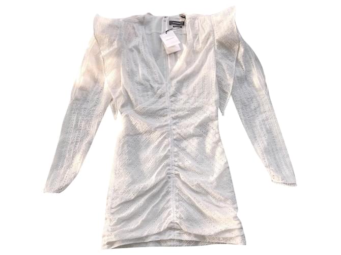 Isabel Marant Dresses White Cotton  ref.342116