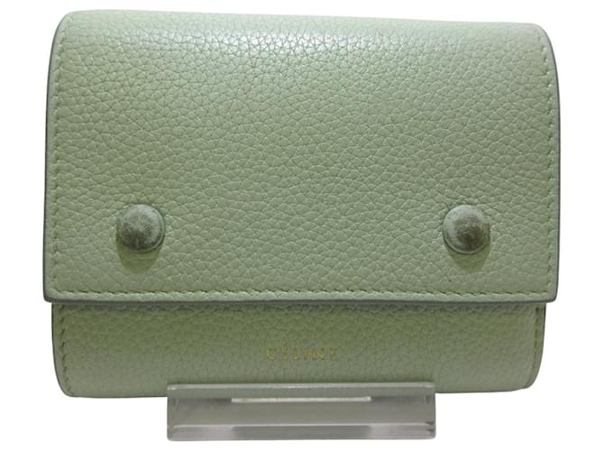 celine wallet green