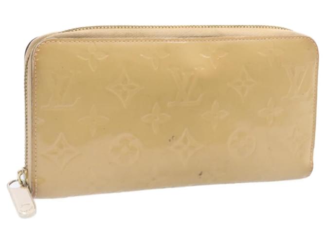Louis Vuitton Zippy Wallet Beige Patent leather  ref.342338