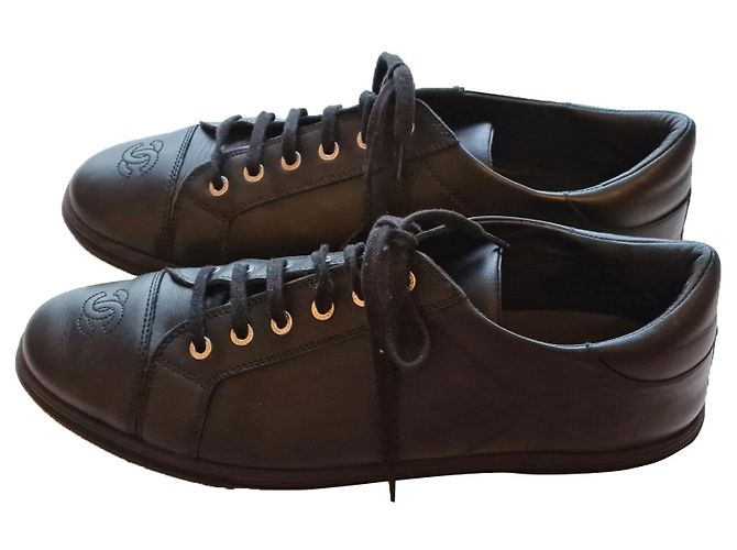 Sneakers Chanel in pelle 42 Nero