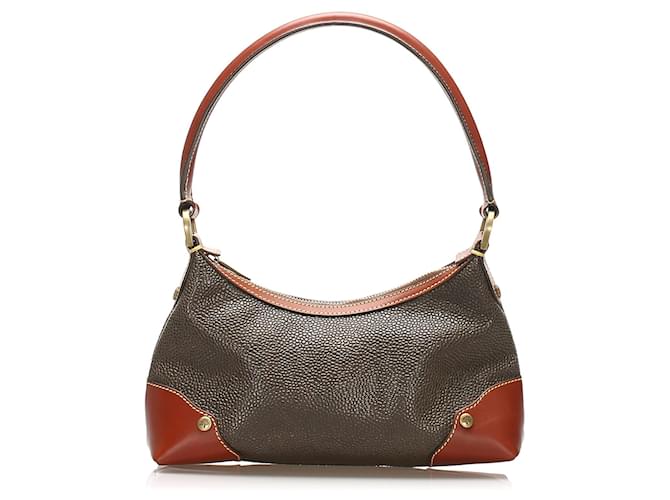 Mulberry Brown Leather Shoulder Bag Dark brown Pony-style calfskin  ref.342871