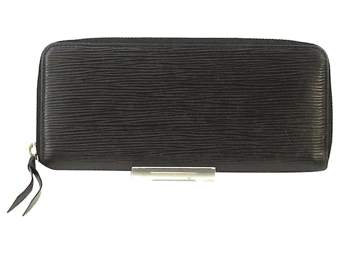 Louis Vuitton Black Epi Clemence Wallet Leather  ref.342896