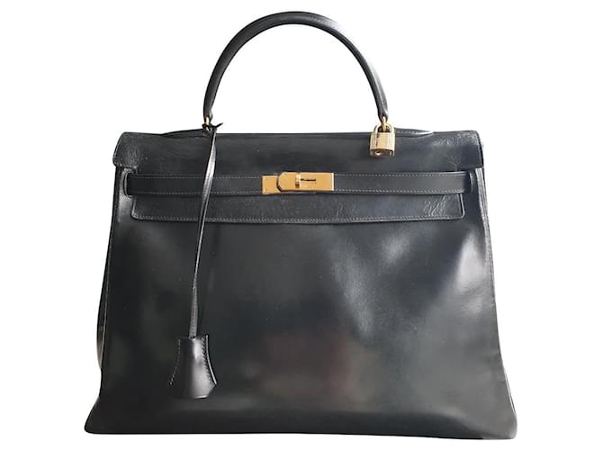 Hermès Kelly Black Leather  ref.343036