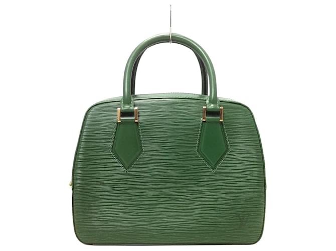 Louis Vuitton - Authenticated Sablon Handbag - Leather Green Plain for Women, Very Good Condition