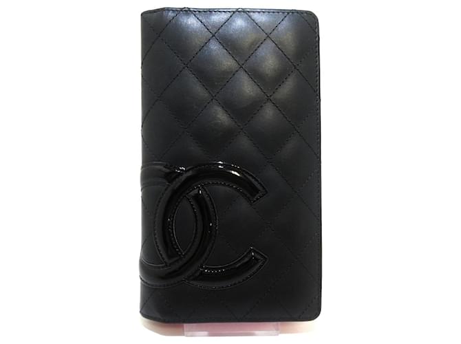 Chanel Cambon Cuir Noir  ref.343165