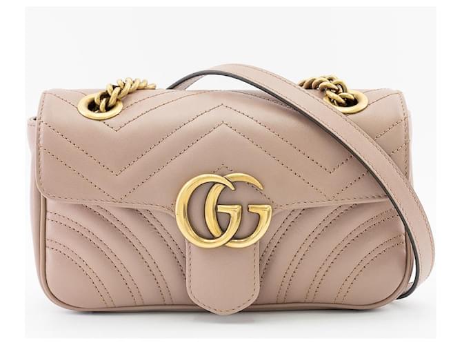 Gucci marmont nude mini sale