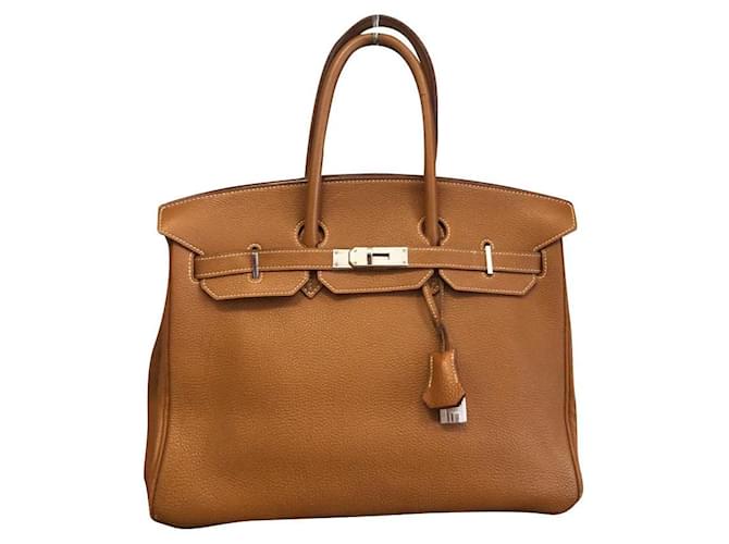 Hermès HERMES BIRKIN BAG 35 Brown Leather  ref.343825