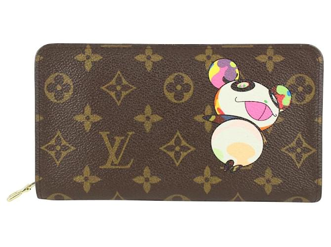 Louis Vuitton Seltene Murakami Monogram Panda Zippy Wallet mit langem Reißverschluss  ref.343943