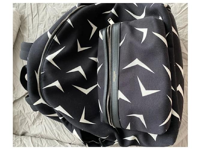 printed canvas backpack