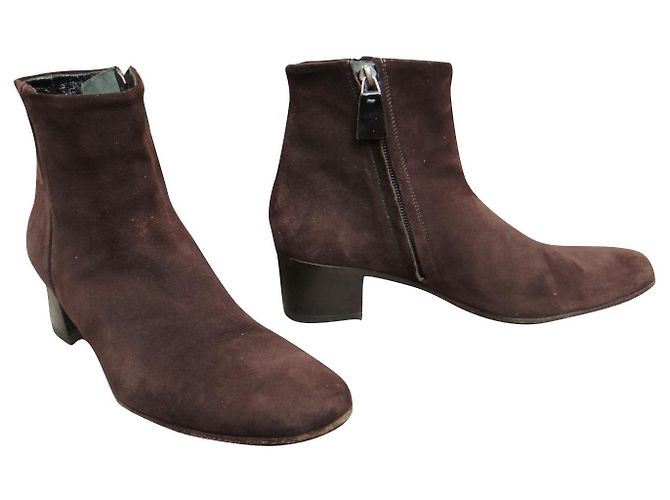 Botins Heschung 38 Castanho escuro