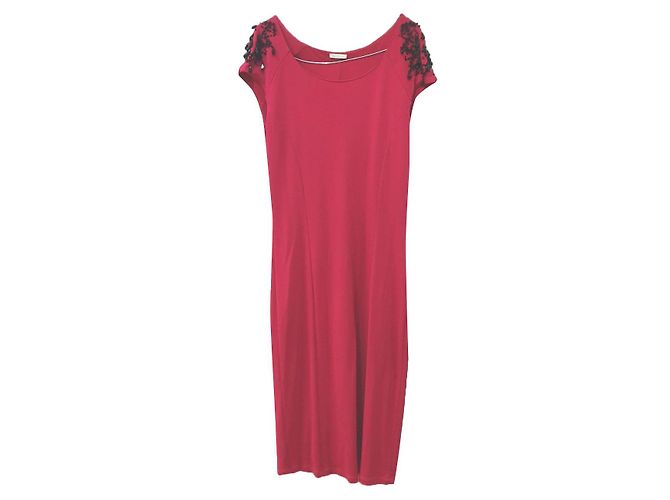 Marella rotes Kleid mit Perlen