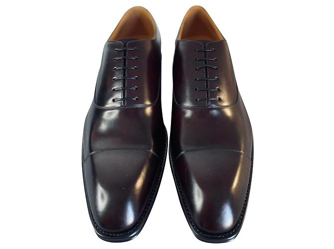 Oxford Louis Vuitton Marrone scuro Pelle verniciata