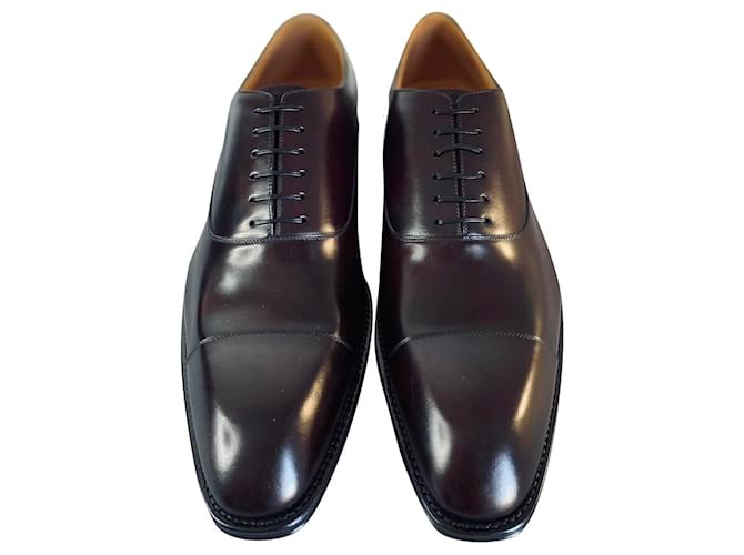 Oxford Louis Vuitton Dark brown Patent leather  ref.344408