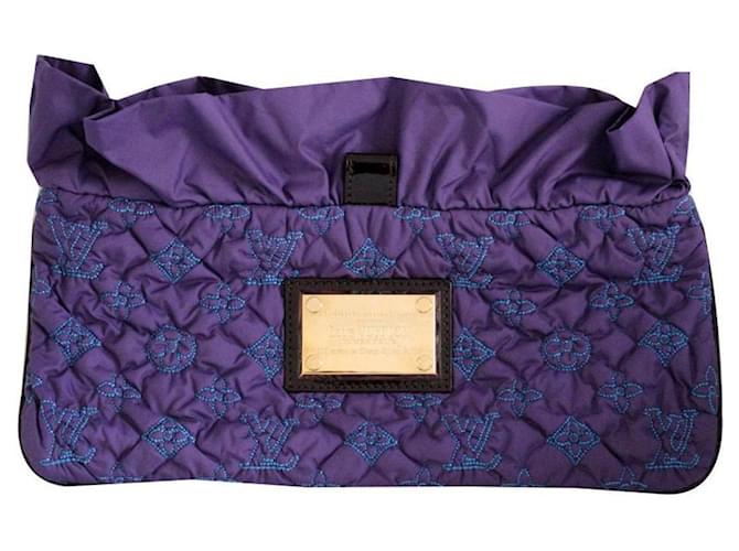 louis vuitton purple clutch