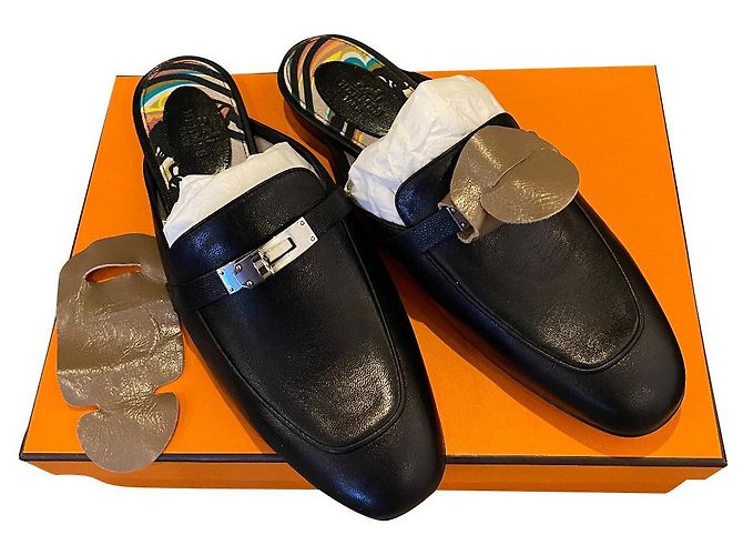 Hermès Mules OZ Black
