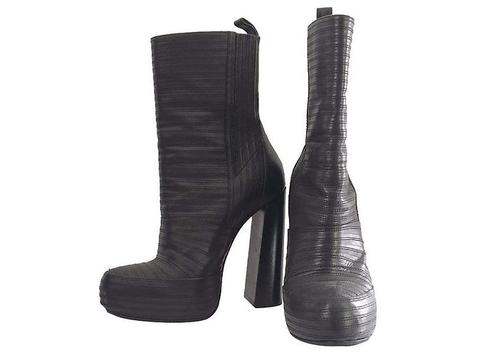 Botines Alexander Wang TASHA BANDAGE de piel negra 39 Negro