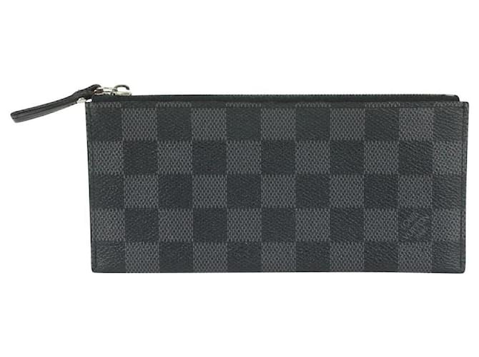 Louis Vuitton Damier Graphite Large Card Holder Wallet Case Insert