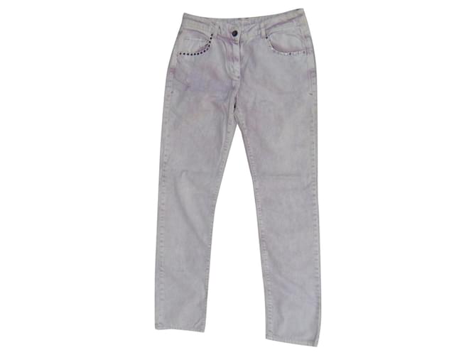 Sandro Jeans Typ Krawatte & Die Größe 38 Pink Baumwolle Elasthan  ref.344947