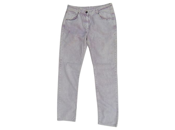 Sandro jeans type tie & die size 38 Pink
