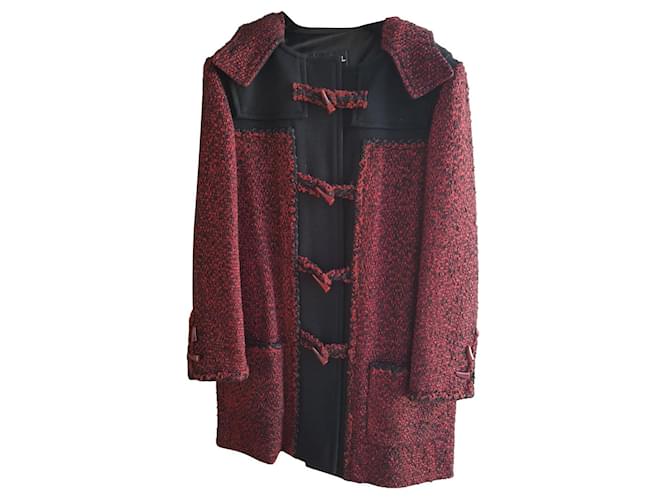 Chanel Coats, Outerwear Black Wool  ref.345176