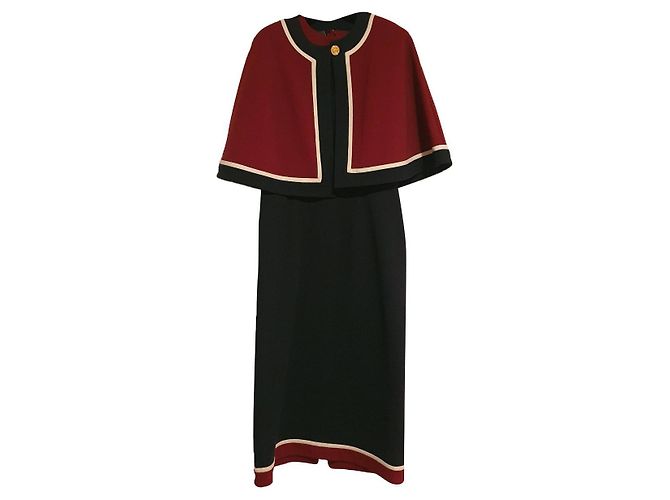 Marmont Gucci-Kleid und Bolero Rot Marineblau