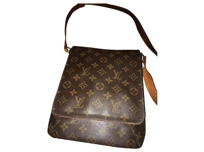 Louis Vuitton Musette Salsa PM toile marron Marron foncé