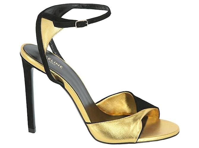 Sharp Metallic High Heel Sandals