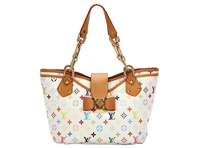 Louis Vuitton Annie GM Monogram Canvas Tote Bag White