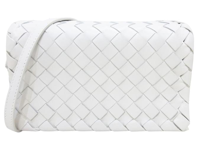 Bottega Veneta Shoulder bag White Leather  ref.346271