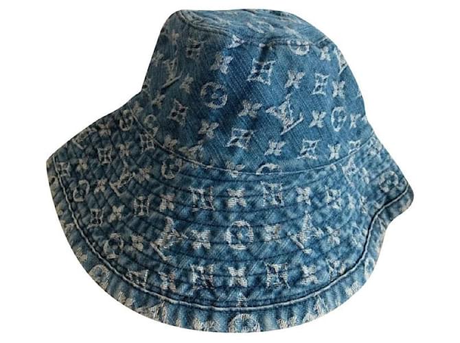 Louis Vuitton Hats Blue Denim  ref.346345