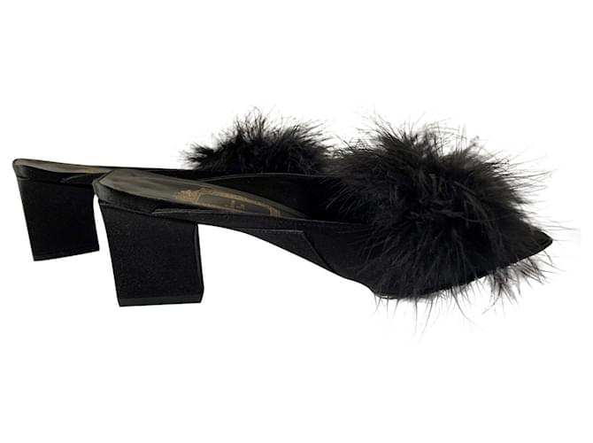 Christian Dior Mules Black Cloth  ref.346353